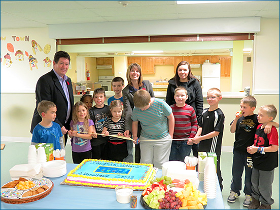 The Honourable Charlene Johnson, Minister of Child, Youth and Family Services, and the Honourable Nick McGrath, Minister of Service NL and Minister Responsible for Labrador Affairs, as well as MHA for Labrador West, joined children, parents, staff and board members of the After School Zone child care centre in Labrador City for the official grand opening on Monday, November 5, 2012.