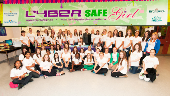 Atlantic Canada Ministers Responsible for the Status of Women launched the Cybersafe Girl project at MacDonald Drive Junior High in St. John’s