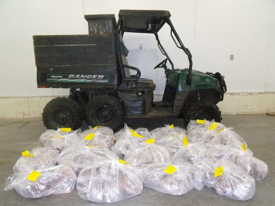 ATV and illegal moose meat seized by officers