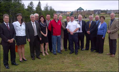 The Honourable Kevin O'Brien, Minister of Municipal Affairs, announced infrastructure funding for the City of St. John's today at the site of a new community centre for Southlands. 