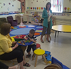 The Honourable Charlene Johnson, Minister of Child, Youth and Family Services makes funding announcement while visiting the Building Blocks Child Care Centre in Wabush - July 26, 2013.