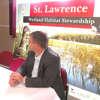 The Honourable Tom Hedderson, Minister of Environment and Conservation, addresses the media during the Municipal Habitat Stewardship Agreement Signing in St. Lawrence. 
Seated: The Honourable Darin King, Minister of Justice and MHA for Grand Bank