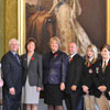 The Honourable Kathy Dunderdale, Premier of Newfoundland and Labrador; The Honourable Terry French, Minister of Tourism, Culture and Recreation; and Their Honours, Frank F. Fagan and Mrs. Patricia Fagan and youth from the 2013 Trail of the Caribou Pilgrimage along with First World War interpreters from Provincial Historic Sites – November 5, 2013