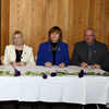 Minister Joan Shea was joined by Minister Clyde Jackman, Minister Darin King, Minister Paul 
			Davis, Minister Susan Sullivan, and Minister Dan Crummell to launch the fourth annual Purple Ribbon campaign to increase awareness and education on 
			violence against women - November 25, 2013