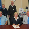 The Honourable Susan Sullivan, Minister of Health and Community Services, was joined by local prostate cancer survivors for a proclamation signing declaring September as Prostate Cancer Awareness Month in Newfoundland and Labrador – September 2013.