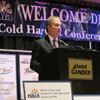 The Honourable Keith Hutchings, Minister of Fisheries and Aquaculture, addresses attendees at the 2014 NAIA Conference and Trade Show – February 13, 2014