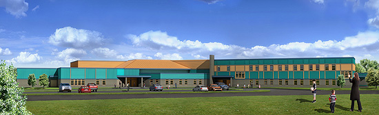 Pictured here is an artist�s conception of the New Torbay Elementary School, valued at $16.9 million
